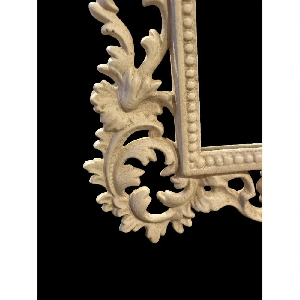 Antique Cast Iron Victorian Vanity Mirror 13